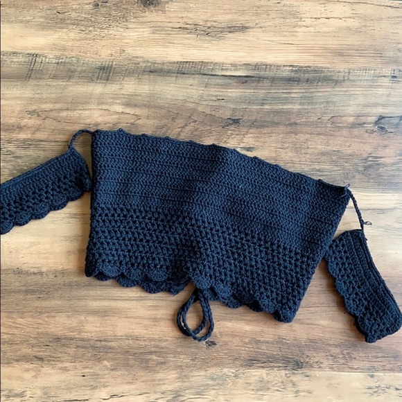 Black Crochet Bikini - Picture 4 of 7